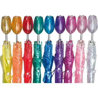 Falconetti® - Tulp paraplu - Automaat - Ø 100 cm - Multi kleur