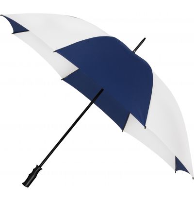 IMPLIVA - Golfparaplu - Handopening - Windproof - Ø 125 cm - Blauw/wit