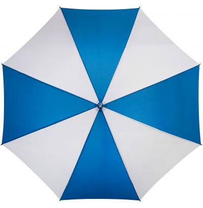 IMPLIVA - Golfparaplu - Handopening - Ø 120cm - Kobalt blauw/wit