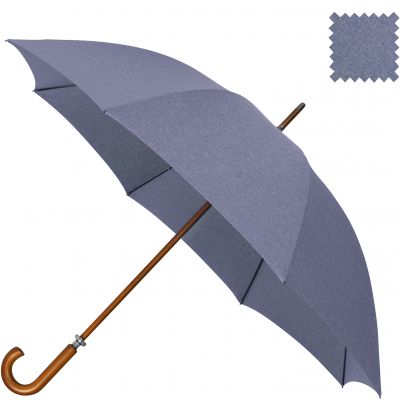 Falcone® - Grote paraplu - Handopening - Windproof - Ø 120 cm - Structuur blauw