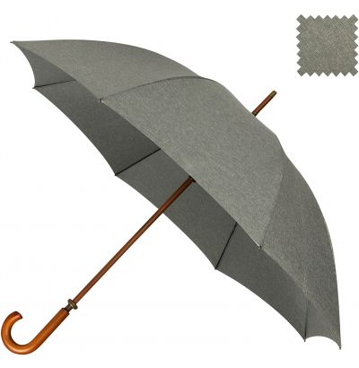 Falcone® - Grote paraplu - Handopening - Windproof - Ø 120 cm - Structuur grijs