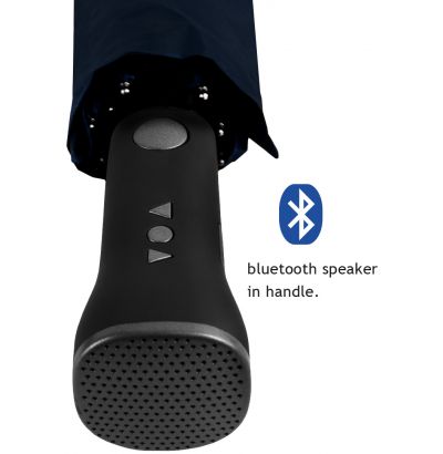 IMPLIVA - Bluetooth speaker paraplu - Automatisch openen en sluiten - Windproof - Ø 95cm