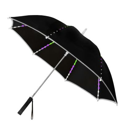 Falcone® - LED paraplu - Automaat - Windproof - Ø 104 cm - Zwart