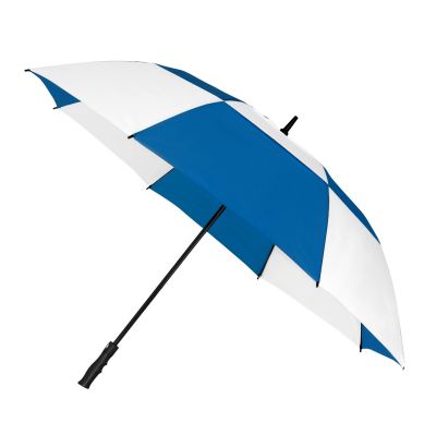 Falcone® - Golfparaplu - Automaat - Windproof - Ø 130 cm - Kobalt blauw / Wit