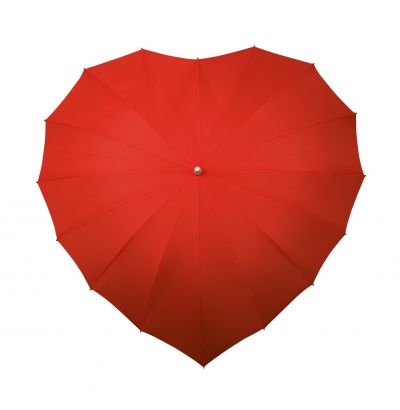 IMPLIVA - Hartvormige paraplu registered design® - Handopening - Windproof - Ø 110 cm - Wit