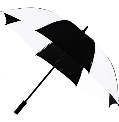 FALCONE® - Golfparaplu - Automaat - Windproof - Ø 120 cm - Zwart / Wit