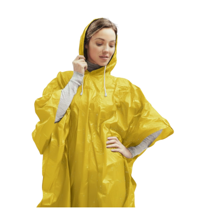 FALCONETTI® - Poncho - Uniseks - Ø 125 cm - Geel