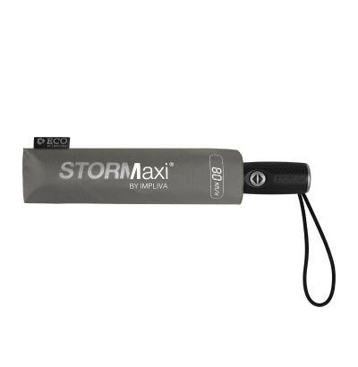STORMaxi® - Aërodynamische opvouwbare stormparaplu - Automatisch openen en sluiten - Windproof - Ø 90 cm - Grijs